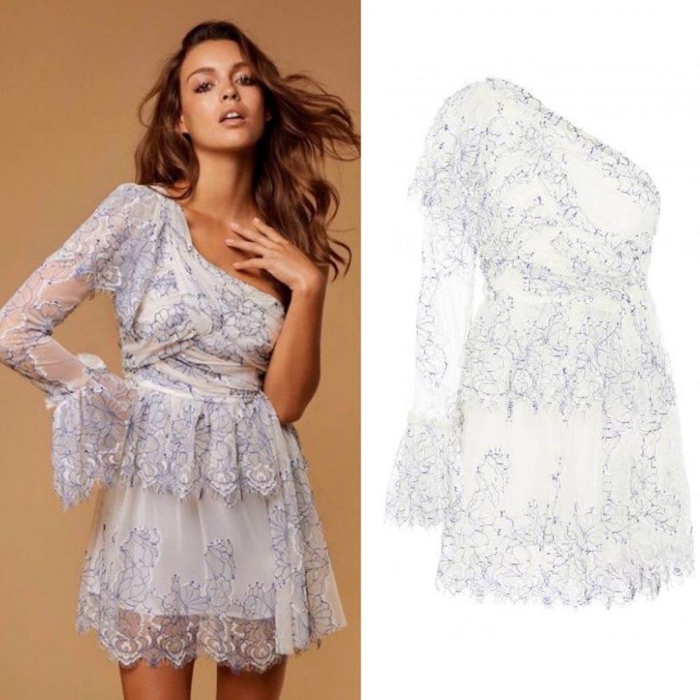 Alice McCall Isn't She Lovely Dress in Creme Cobalt 10